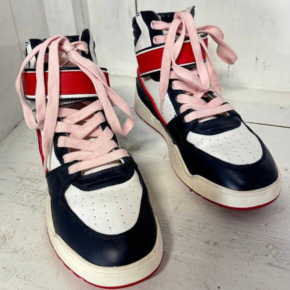 Isabel Marant Red and Navy Athletic Shoes - Picture 2 of 8